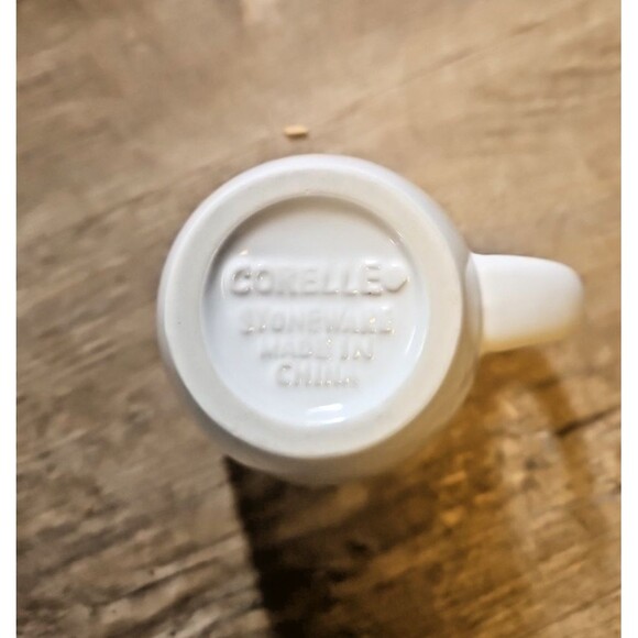 SET OF 5 CORELLE STONEWEAR WHITE MUGS, Restaurant ware - Picture 3 of 5